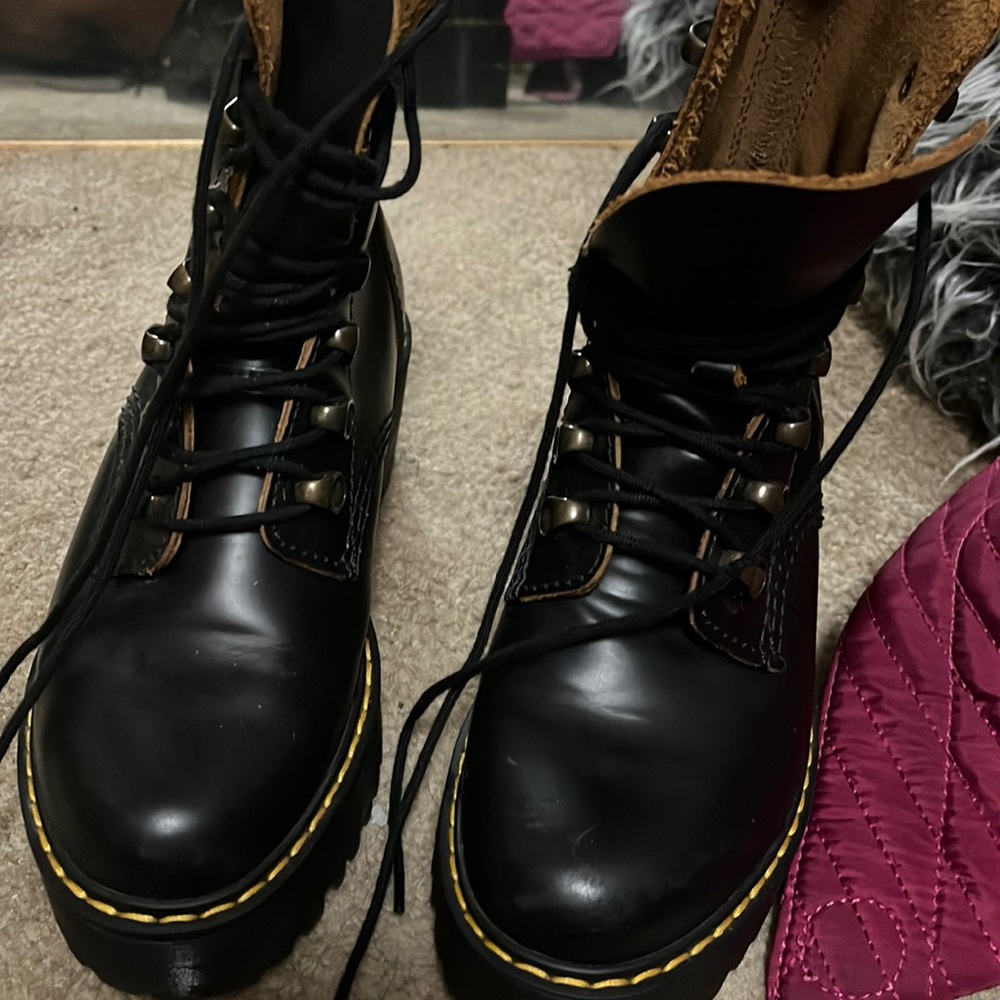 Dr. Marten Black Leona Worn once